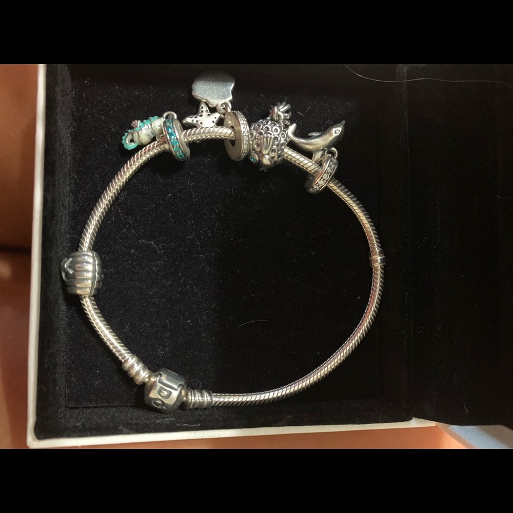 Beach themed pandora bracelet